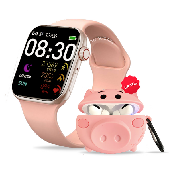 ¡Oferta! Smartwatch 9 Premium + AirPods Pro + Funda Animada