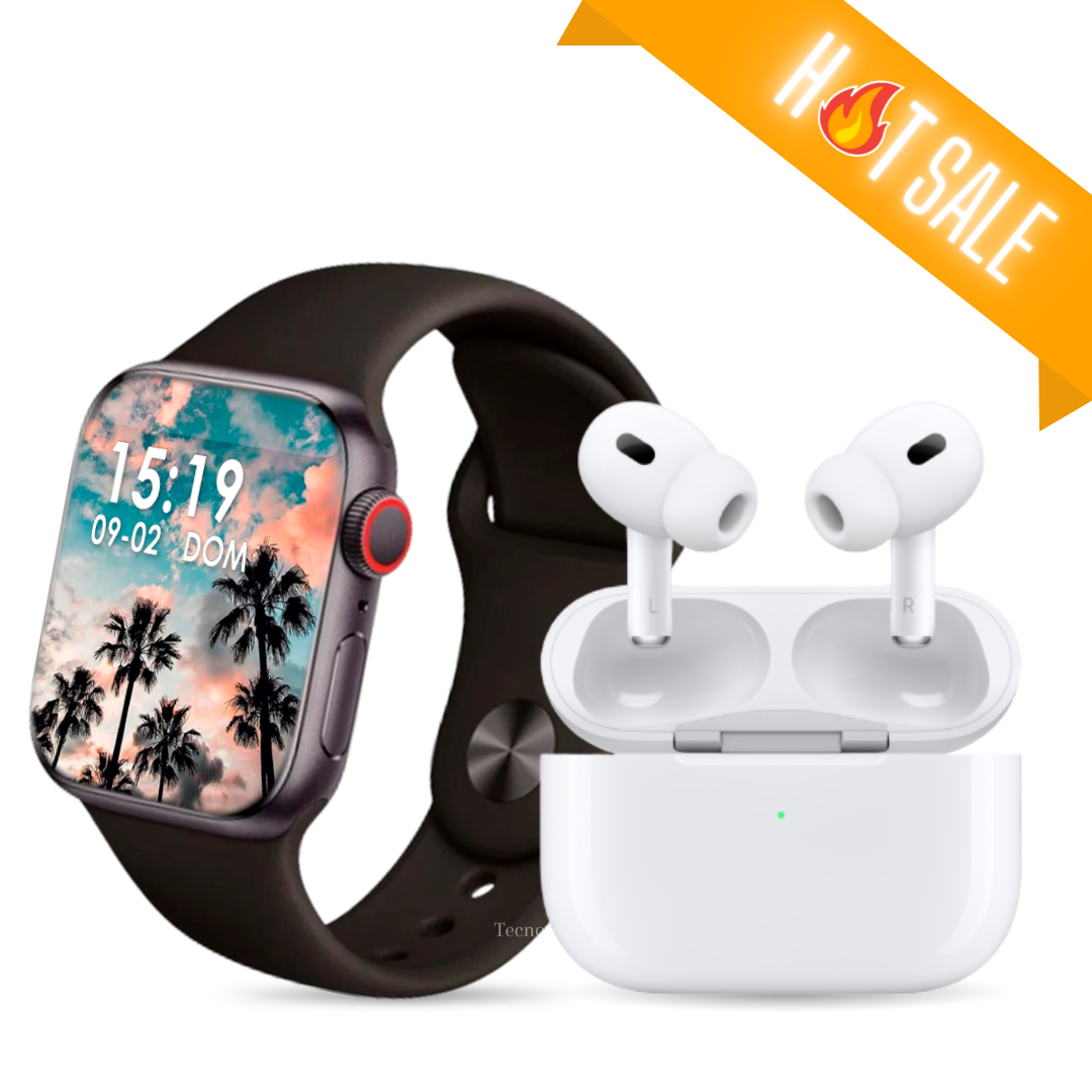 ¡OFERTA! Smartwatch 9 Pro + Correa Metálica + AirPods Pro 2ND ultimate