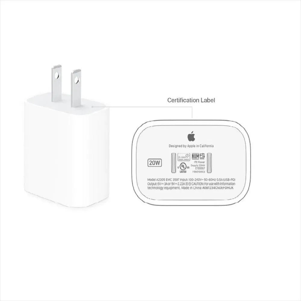 Pack de Carga Rápida 20W tipo c a c