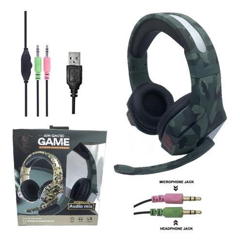 Audifonos Gamer Ain-gm780 Para Ps4 Xbox One Pc Microfono