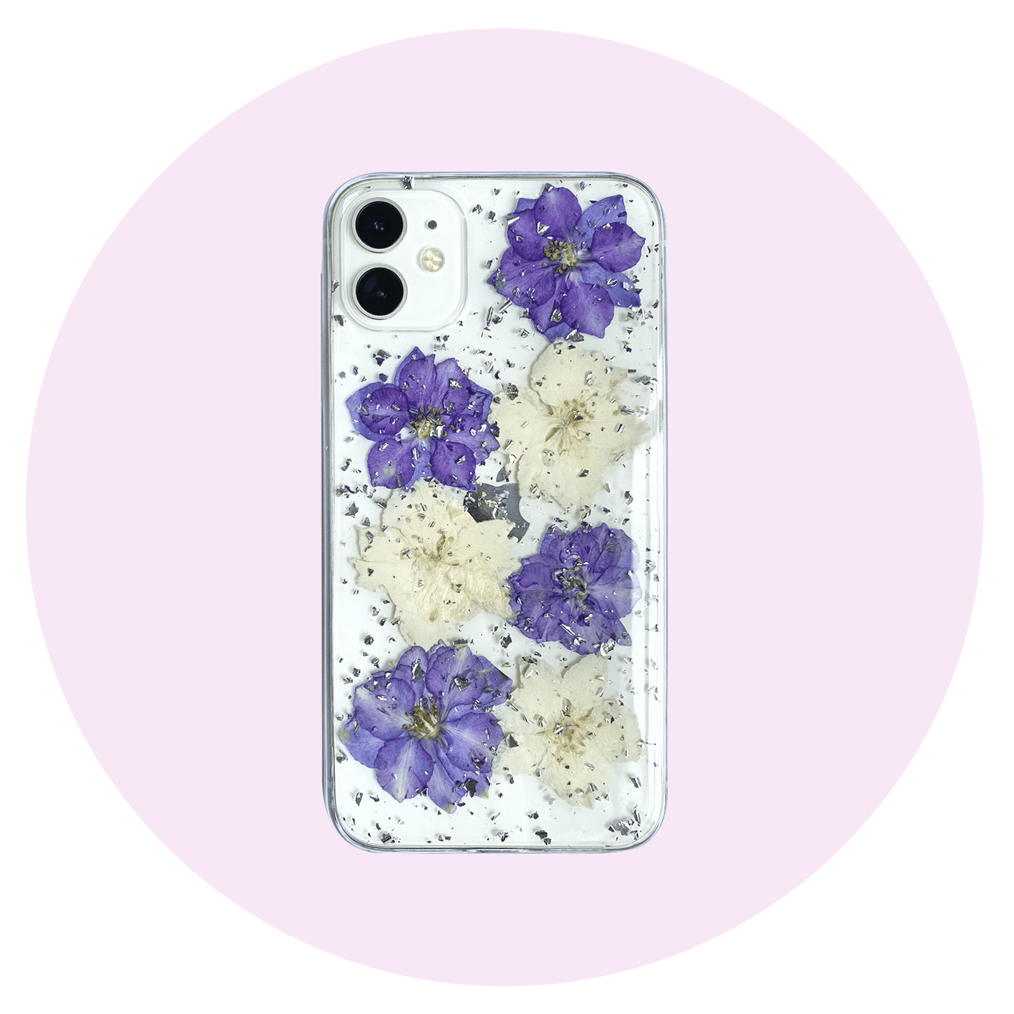 Case Flores preservadas moradas / iPhone
