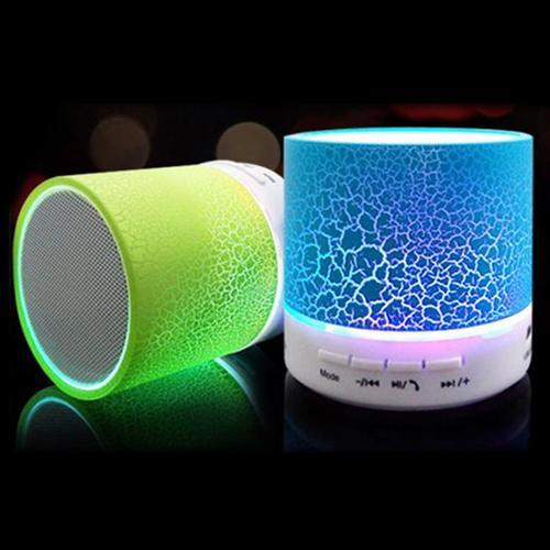 Parlante Bluetooth Stereo A9 Radio FM MicroSD USB Con Luces LED